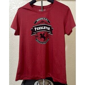 Warranted To Be A Pendleton T-Shirt Mens Large Red Short Sleeve